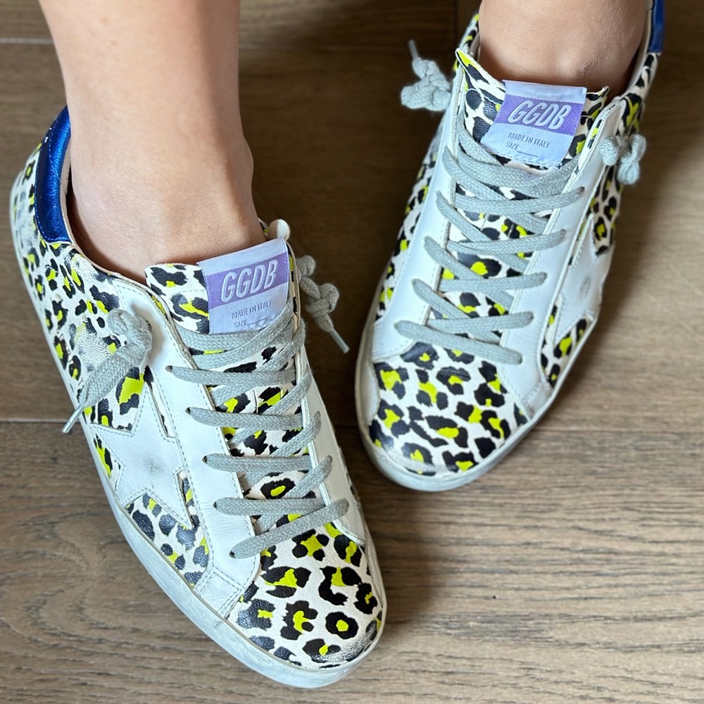 Golden goose leopard superstar 39